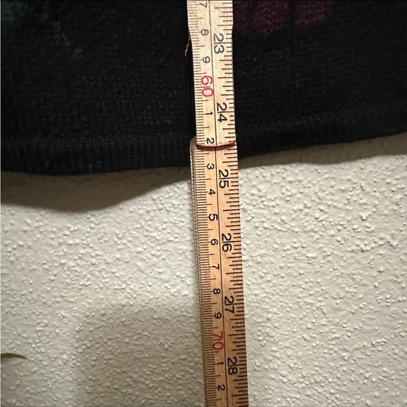 Classic Elements Embroidered Plaid Floral Cardigan Sweater - XL - Picture 8 of 9